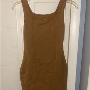 Brown Sleeveless Dress